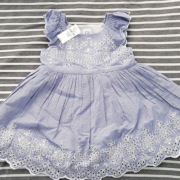GAP Other - Blue and white lace dress